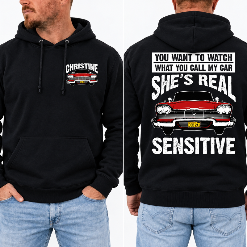 Christine Shirt, 1958 Plymouth Fury Tee, Haunted Classic Car TShirt, Vintage Horror Graphic T-Shirt, Retro Movie Fan Gift