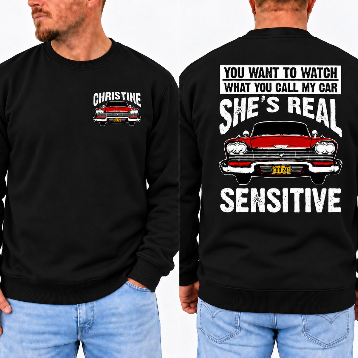 Christine Shirt, 1958 Plymouth Fury Tee, Haunted Classic Car TShirt, Vintage Horror Graphic T-Shirt, Retro Movie Fan Gift