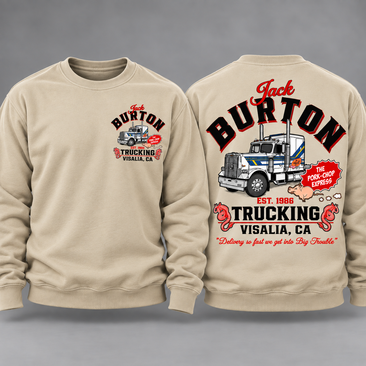 Jack Burton Trucking Shirt, Big Trouble in Little China Tee, Vintage Trucker Graphic T-Shirt, 80s Movie Fan Gift