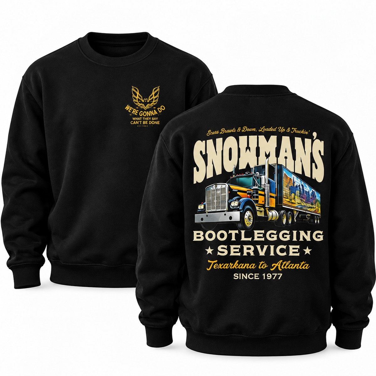 Snowman’s Bootlegging Service Hoodie, Vintage Smokey and The Bandit Sweatshirt, Funny 90s Movie Fan T-shirt, Christmas Gift For Him