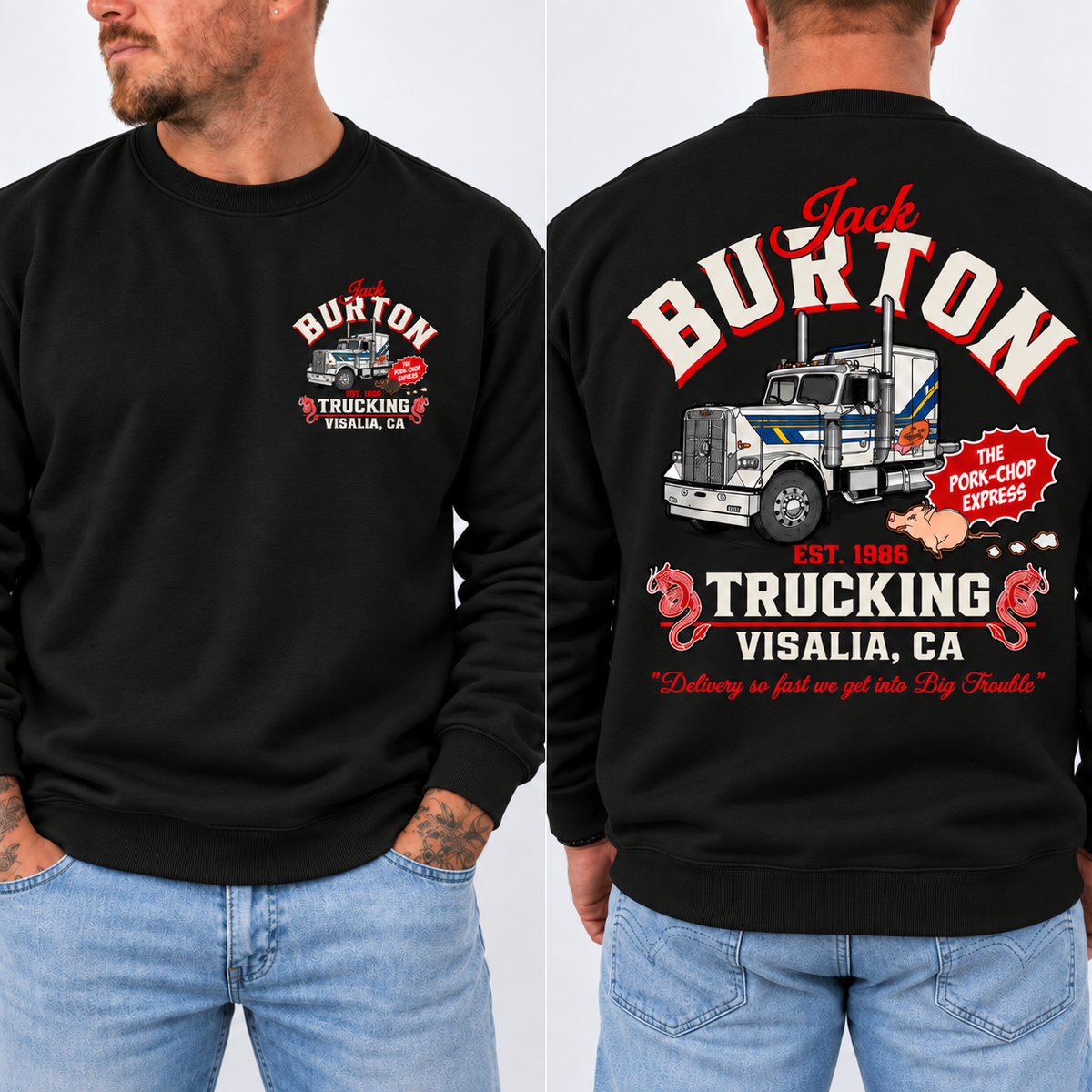 Jack Burton Trucking Shirt, Big Trouble in Little China Tee, Vintage Trucker Graphic T-Shirt, 80s Movie Fan Gift