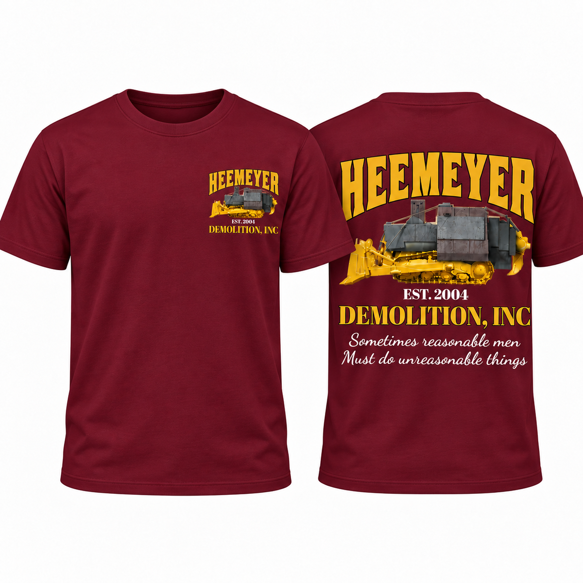 Heemeyer Demolition Inc Shirt, Vintage Graphic Marvin Heemeyer T-Shirt, Heavy Equipment Unisex Cotton Tee, Gift For Him