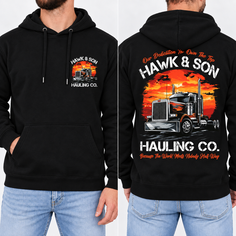 Hawk & Son Over The Top Trucker Shirt, Vintage Arm Wrestling Movie Tee, Retro 80s Graphic, Front & Back Print, Gift For Him