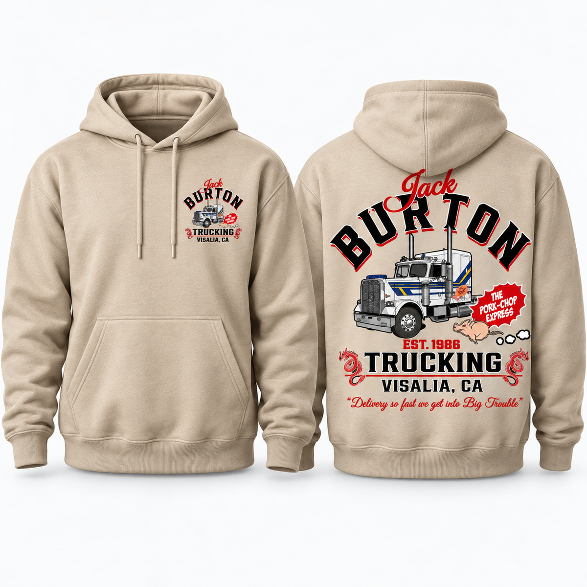 Jack Burton Trucking Shirt, Big Trouble in Little China Tee, Vintage Trucker Graphic T-Shirt, 80s Movie Fan Gift