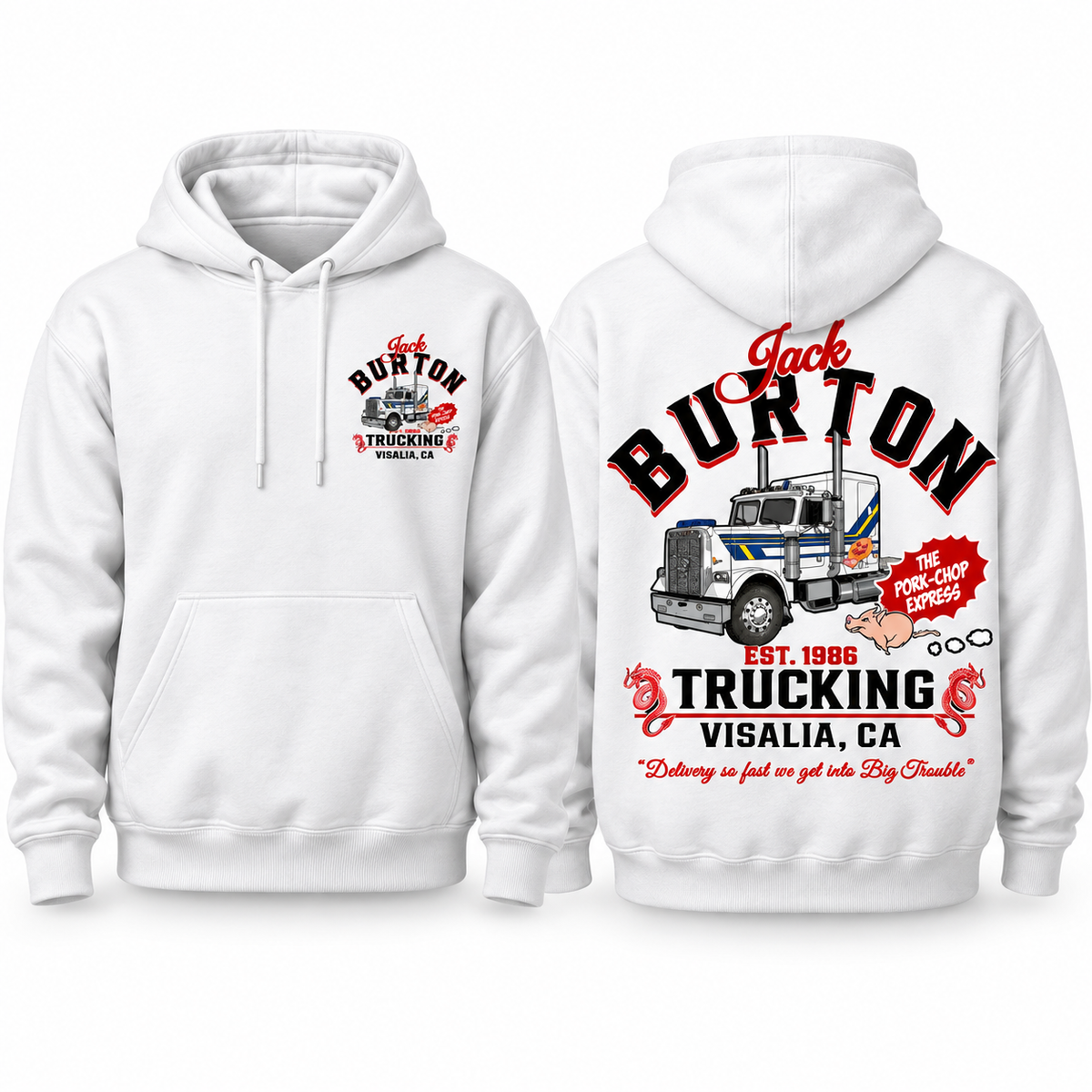 Jack Burton Trucking Shirt, Big Trouble in Little China Tee, Vintage Trucker Graphic T-Shirt, 80s Movie Fan Gift