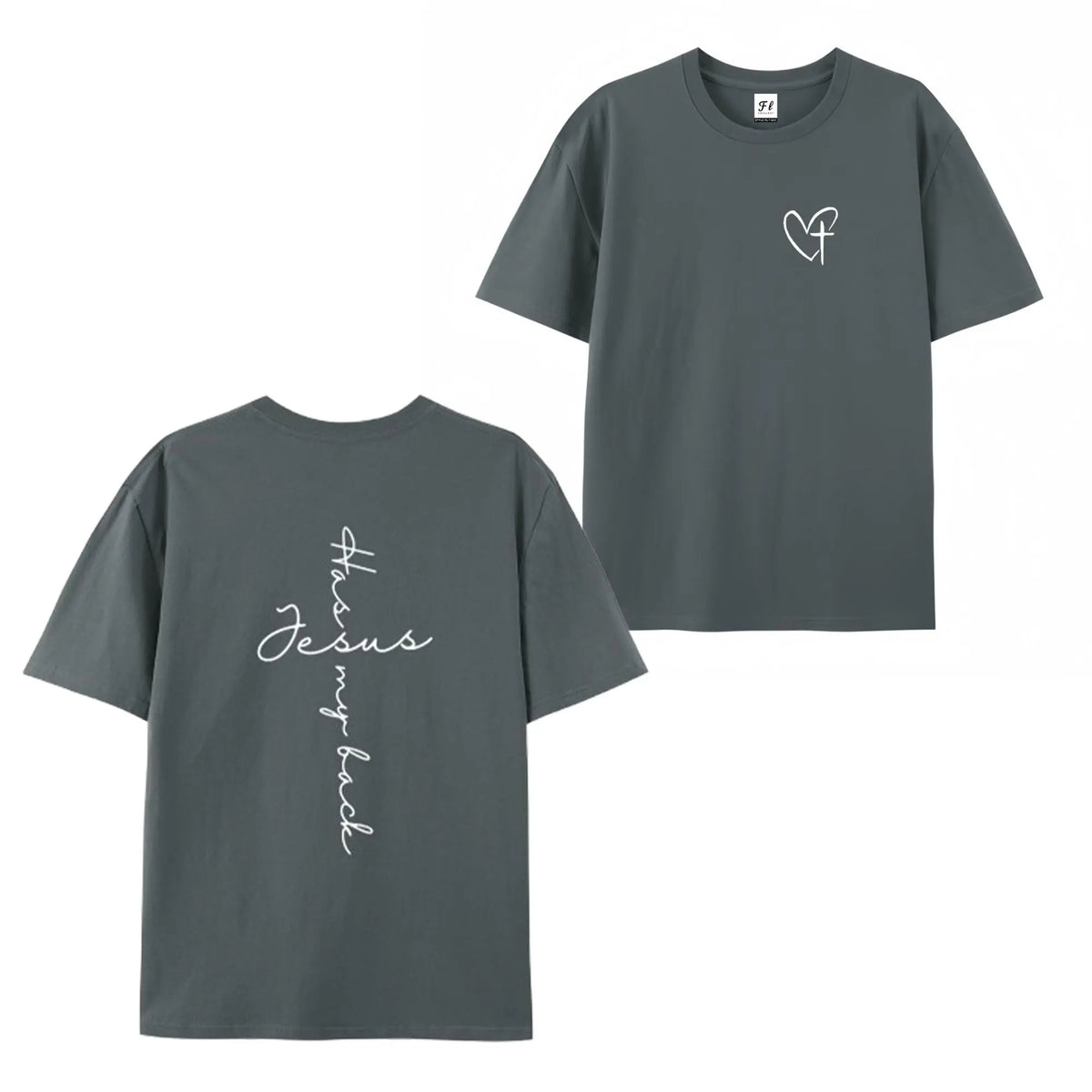Jesus Has My Back Print T Shirt Birthday Casual Christian Shirt, Christian Merch Jesus Shirt Faith Shirt Christian Gift Teen Christian Apparel,back to school,back to school shopping,sohochic