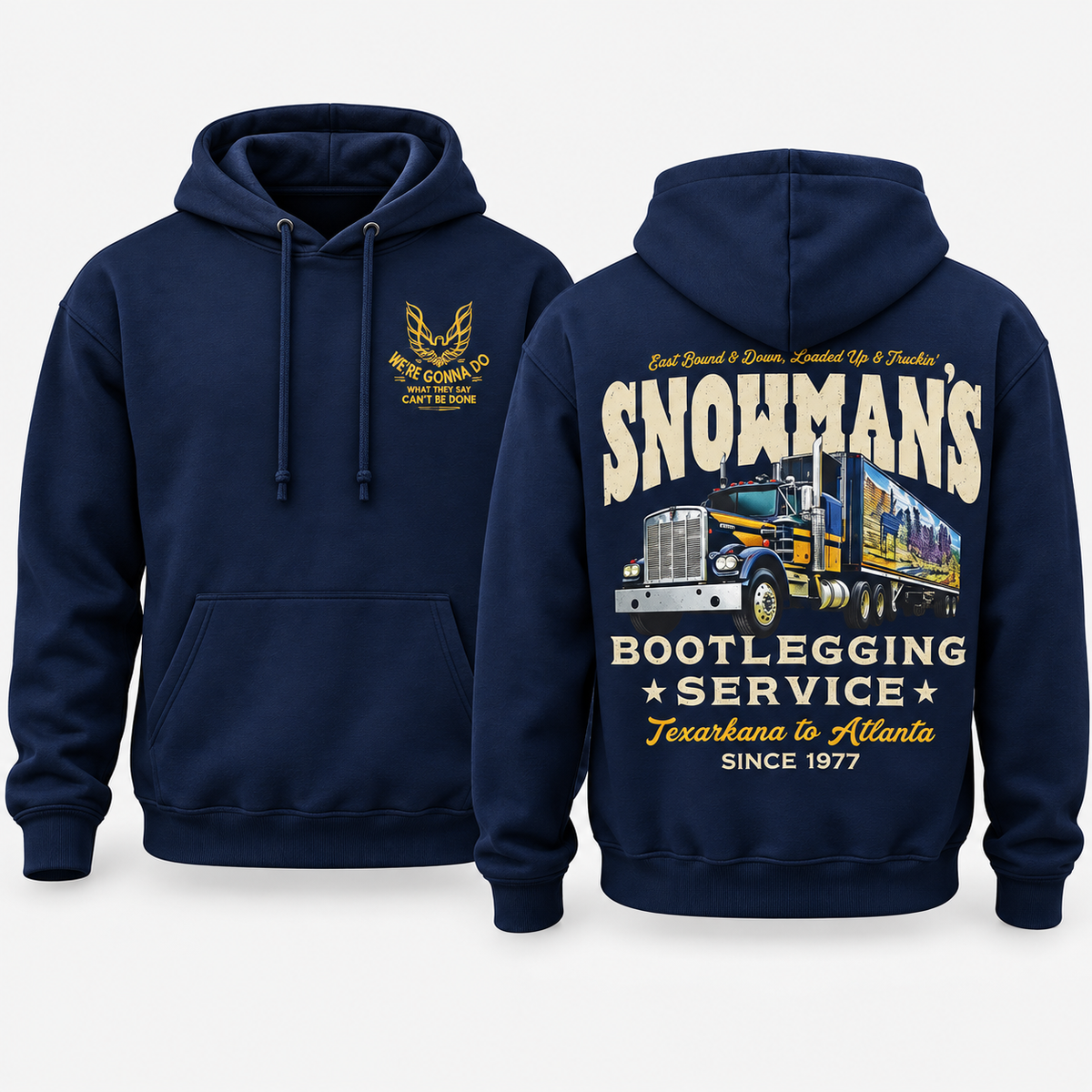 Snowman’s Bootlegging Service Hoodie, Vintage Smokey and The Bandit Sweatshirt, Funny 90s Movie Fan T-shirt, Christmas Gift For Him