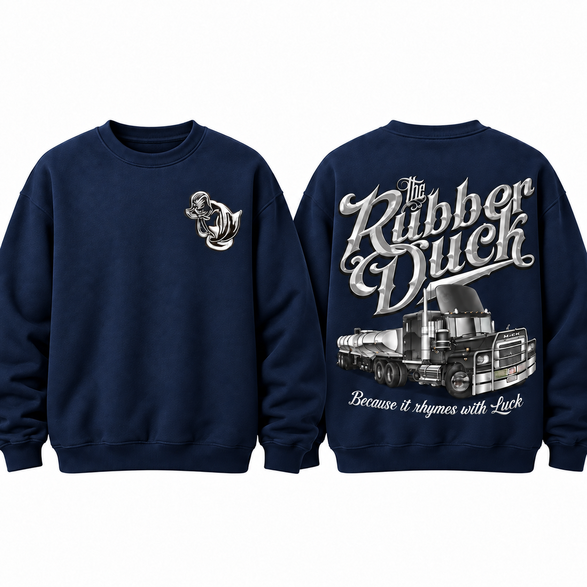 Rubber Duck Trucker Shirt, Vintage Semi Truck Graphic Tee, Classic Convoy Style T-Shirt, Front & Back Print, Truck Driver Gift