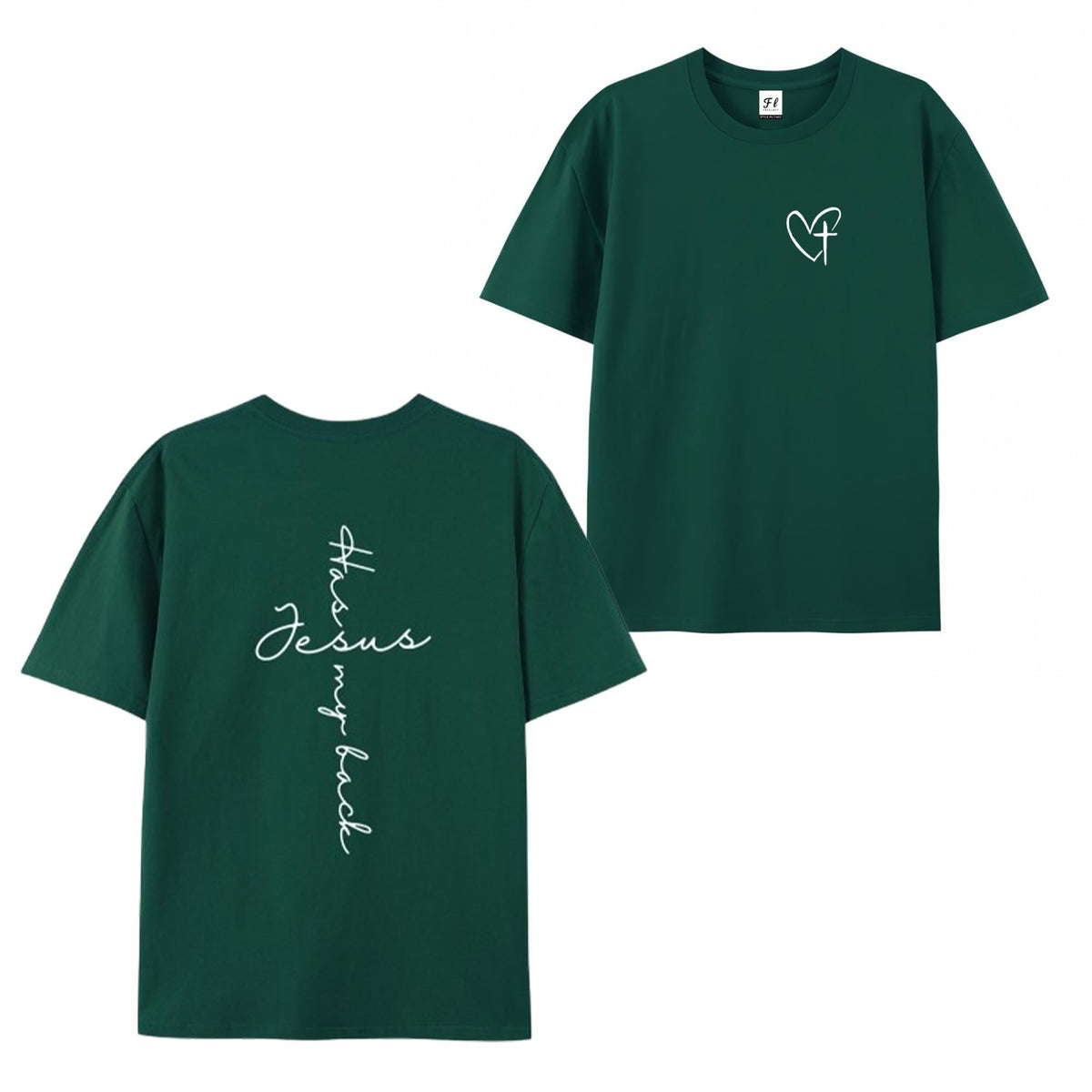 Jesus Has My Back Print T Shirt Birthday Casual Christian Shirt, Christian Merch Jesus Shirt Faith Shirt Christian Gift Teen Christian Apparel,back to school,back to school shopping,sohochic