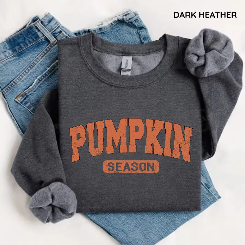 Retro Pumpkin Season Sweatshirt, Cute Fall Autumn Pullover, Cozy Thanksgiving Gift Shirt, Vintage Halloween Sweatshirt for Women & Spooky Season Outfit, Women's Long Sleeve Shirts