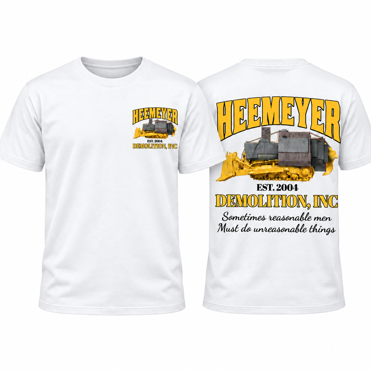 Heemeyer Demolition Inc Shirt, Vintage Graphic Marvin Heemeyer T-Shirt, Heavy Equipment Unisex Cotton Tee, Gift For Him