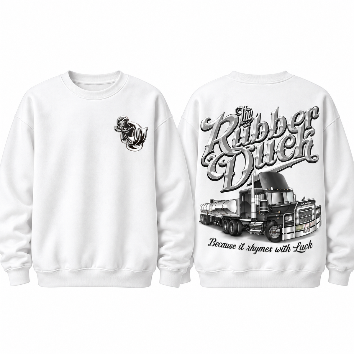 Rubber Duck Trucker Shirt, Vintage Semi Truck Graphic Tee, Classic Convoy Style T-Shirt, Front & Back Print, Truck Driver Gift