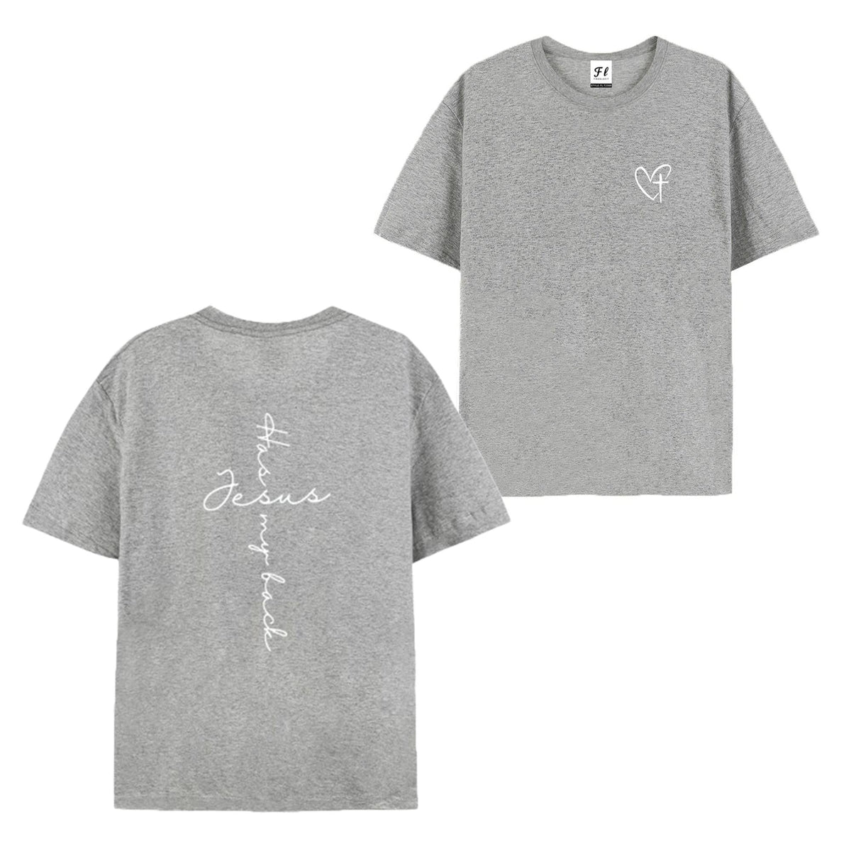Jesus Has My Back Print T Shirt Birthday Casual Christian Shirt, Christian Merch Jesus Shirt Faith Shirt Christian Gift Teen Christian Apparel,back to school,back to school shopping,sohochic