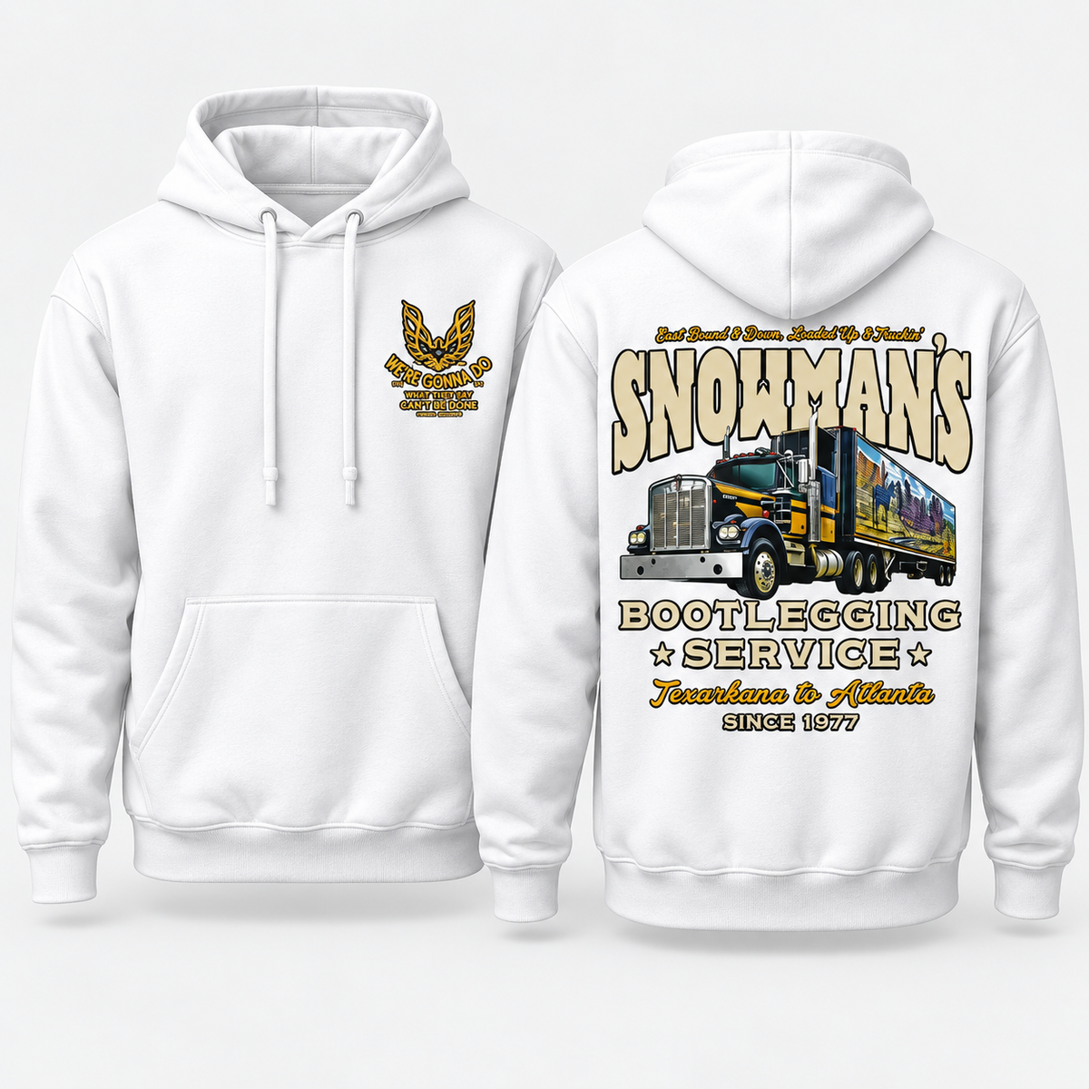 Snowman’s Bootlegging Service Hoodie, Vintage Smokey and The Bandit Sweatshirt, Funny 90s Movie Fan T-shirt, Christmas Gift For Him