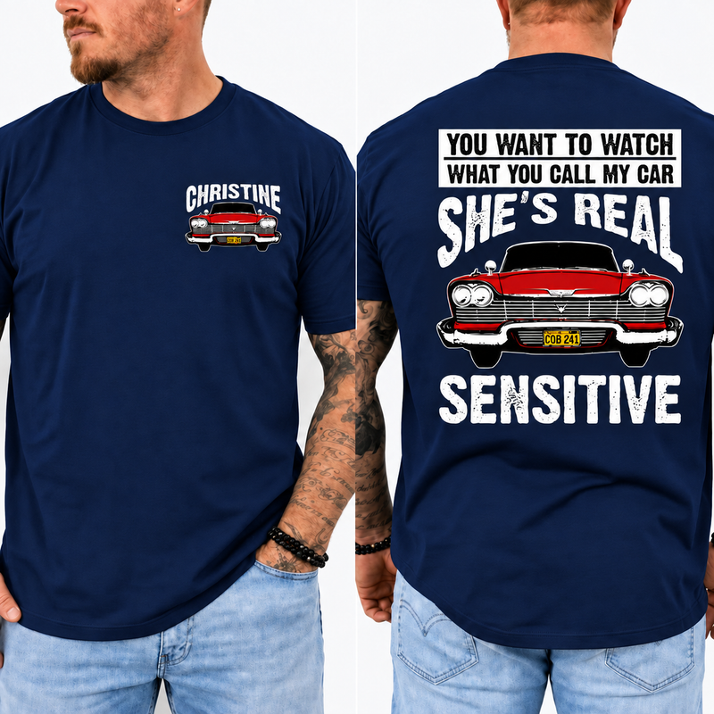 Christine Shirt, 1958 Plymouth Fury Tee, Haunted Classic Car TShirt, Vintage Horror Graphic T-Shirt, Retro Movie Fan Gift