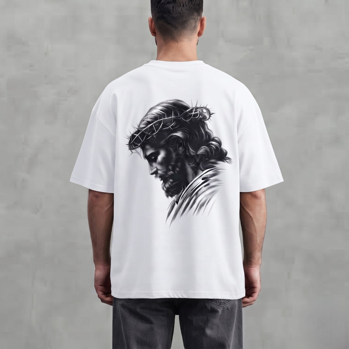 Christian Jesus T-Shirt, Jesus Christ Thorn Crown Shirt, Religious Faith T-Shirt, Christian Graphic Tee, Inspirational Jesus Shirt