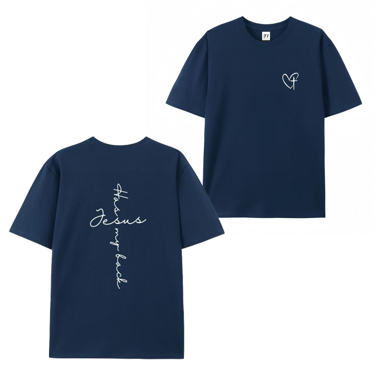 Jesus Has My Back Print T Shirt Birthday Casual Christian Shirt, Christian Merch Jesus Shirt Faith Shirt Christian Gift Teen Christian Apparel,back to school,back to school shopping,sohochic