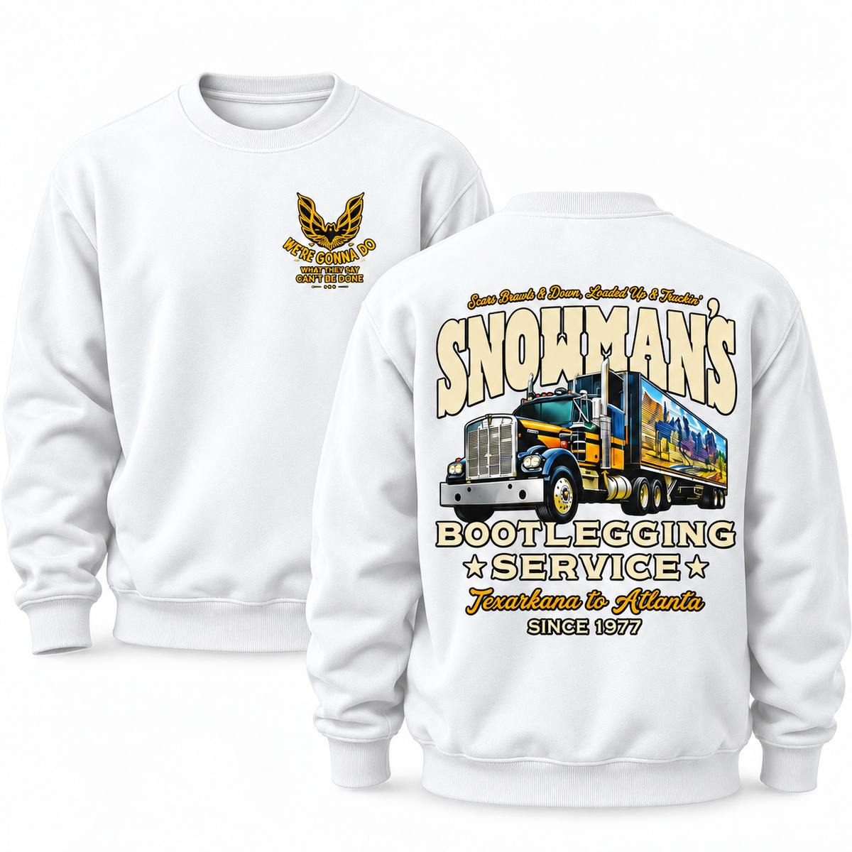 Snowman’s Bootlegging Service Hoodie, Vintage Smokey and The Bandit Sweatshirt, Funny 90s Movie Fan T-shirt, Christmas Gift For Him
