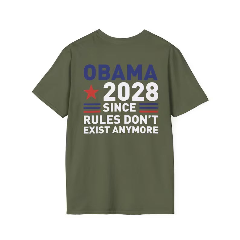 Obama 2028 Since Rules Don’t Exist Anymore Shirt, Political Satire T-shirt, Sarcastic Election Joke Tee