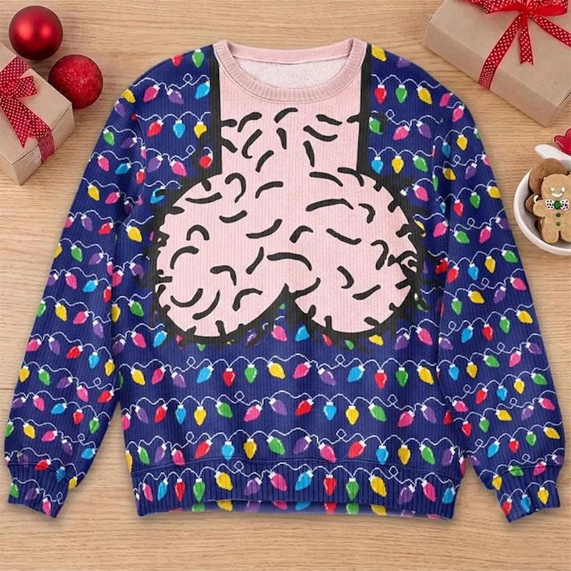 Christmas Ugly Sweater, Personalized Cockmas Sweater, Adult Holiday Party Shirt, Christmas Gift for Men